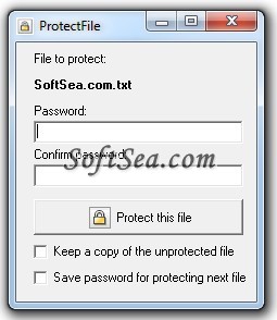 ProtectFile Screenshot