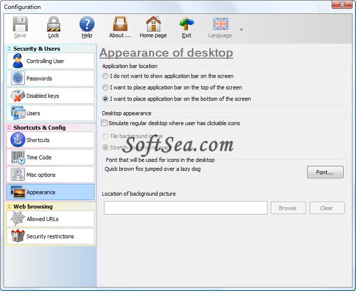 Public Kiosk Software Screenshot