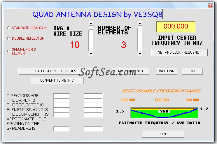 Quad Antenna Design Screenshot