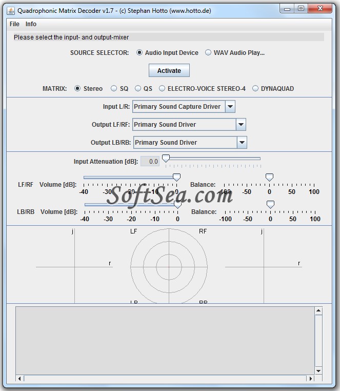 Quadrophonic Matrix Decoder & Player Screenshot
