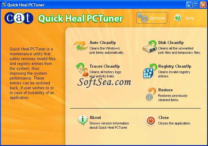 Quick Heal PCTuner Screenshot