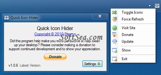 Quick Icon Hider Screenshot