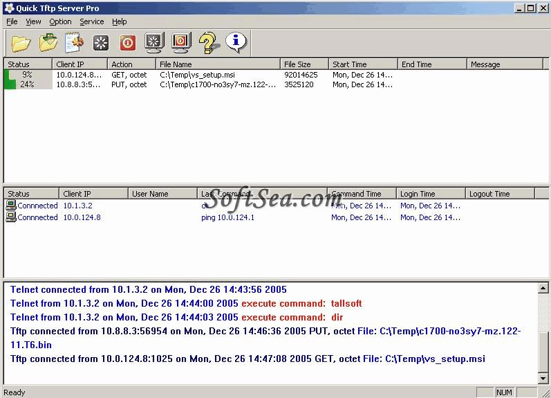 Quick Tftp Server Pro Screenshot