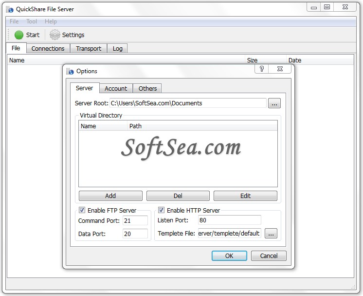 QuickShare File Server Screenshot