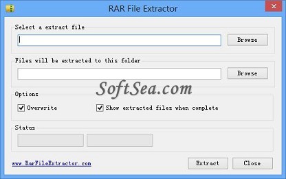 RAR File Extractor Screenshot