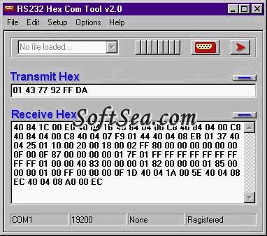 RS232 Hex Com Tool Screenshot