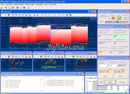 RapidSp Trading Simulator Screenshot