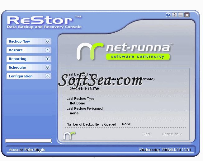ReStor personal backup Screenshot