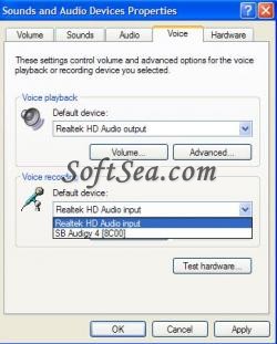 Realtek High Definition Audio for Vista Screenshot
