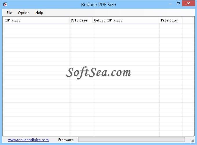 Reduce PDF Size Screenshot