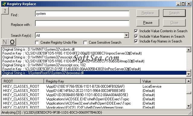 Registry Replacer Screenshot