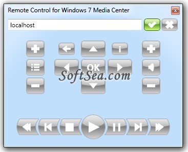 Remote Control for Windows 7 Media Center Screenshot