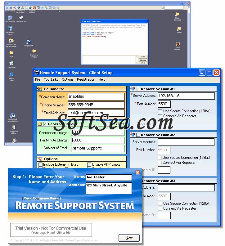 Remote Support System Screenshot