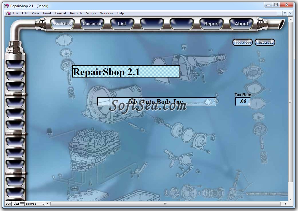 RepairShop Screenshot