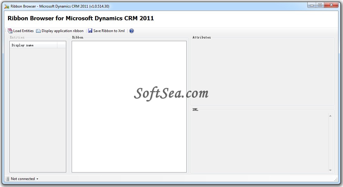 Ribbon Browser for Microsoft Dynamics CRM Screenshot
