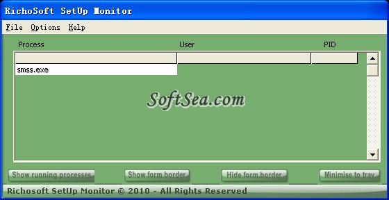 RichoSoft SetUp Monitor Screenshot