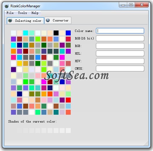 Rizek Color Manager Screenshot