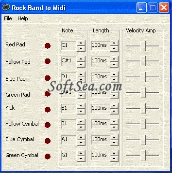 Rock Band 2 MIDI Screenshot
