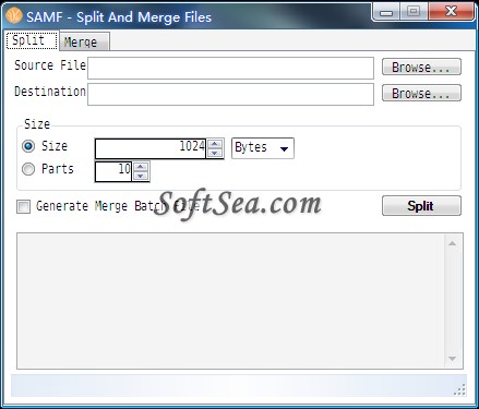 SAMF - Split And Merge Files Screenshot