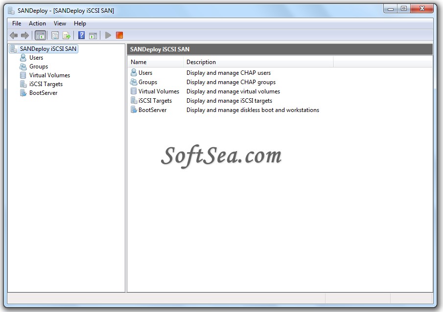 SANDeploy Boot Server Screenshot