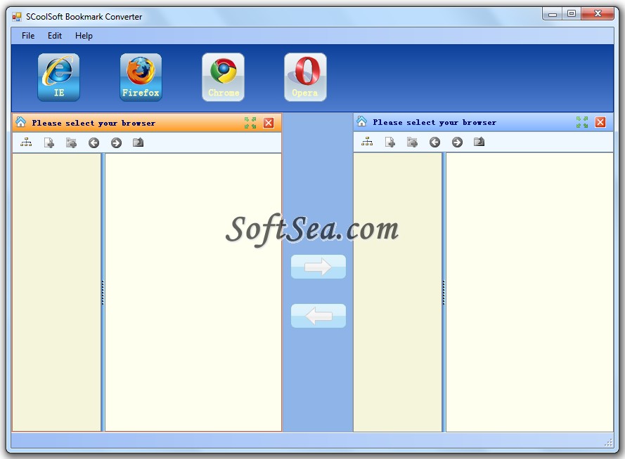 SCoolSoft Bookmark Converter Screenshot