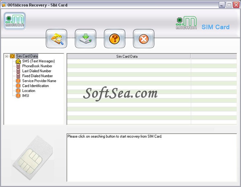 SIM Card Contacts Reader Tool Screenshot