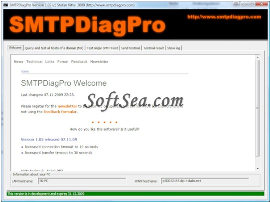 SMTPDiagPro Screenshot