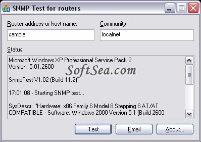 SNMP Tester Screenshot