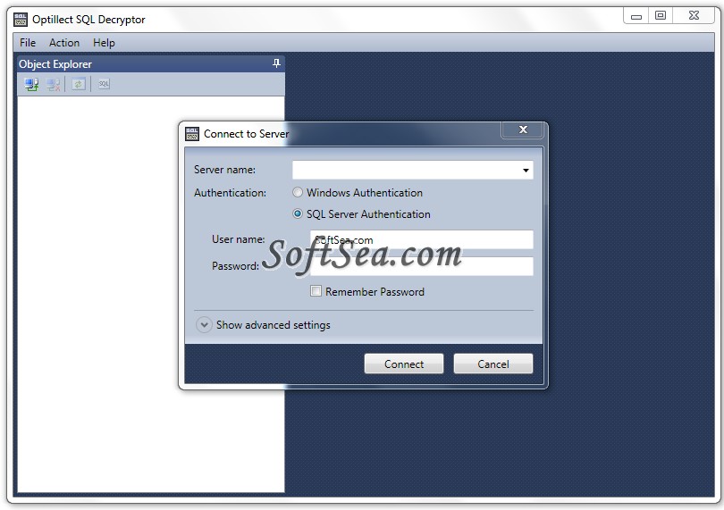 SQL Decryptor Screenshot