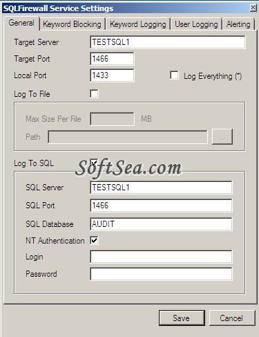 SQLFirewall Screenshot
