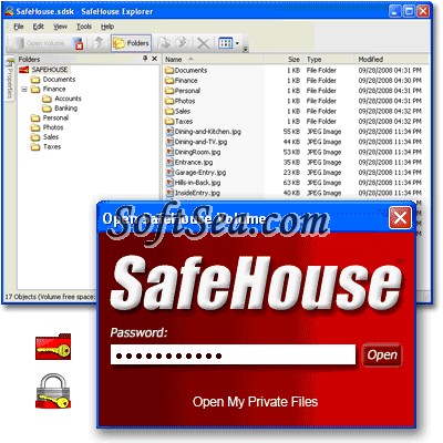 SafeHouse Explorer USB Disk Encryption Screenshot