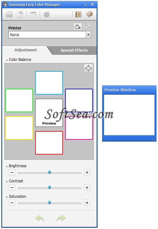 Samsung Easy Color Manager Screenshot