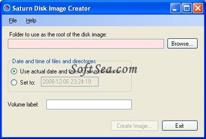 Saturn Disk Image Creator Screenshot