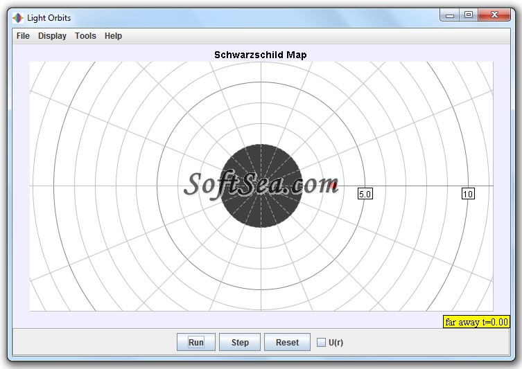 Schwarzschild Light Program Screenshot