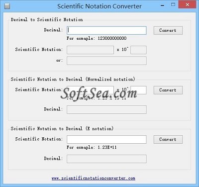 Scientific Notation Converter Screenshot