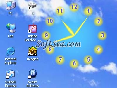 Screen Clock Screenshot