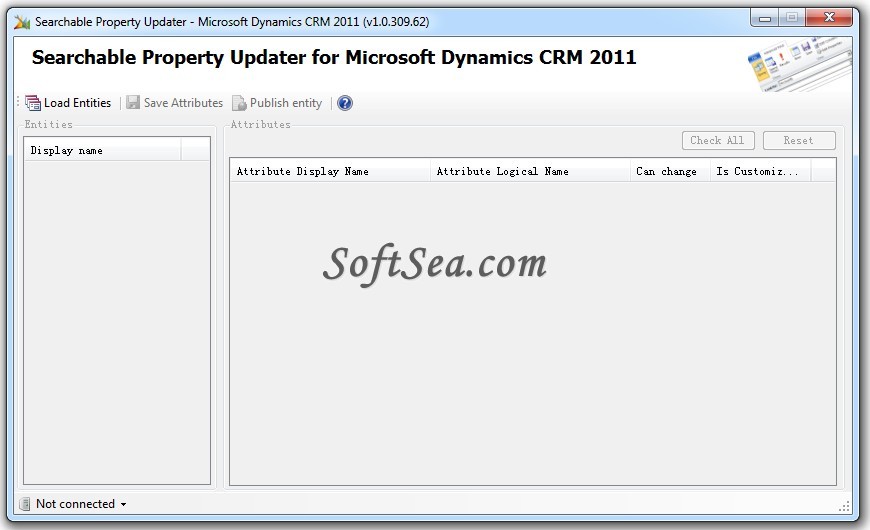 Searchable Property Updater for Microsoft Dynamics CRM Screenshot