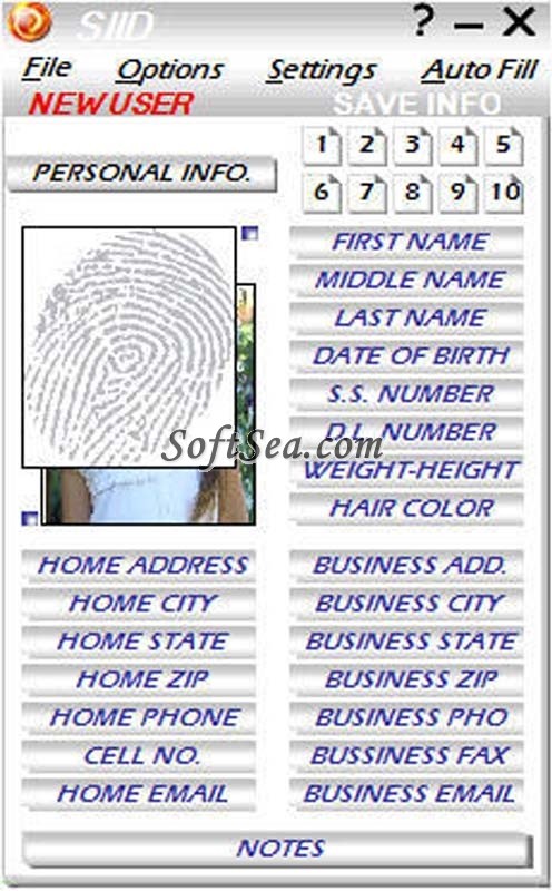 Secure Info ID Screenshot