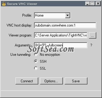 Secure VNC Viewer Screenshot