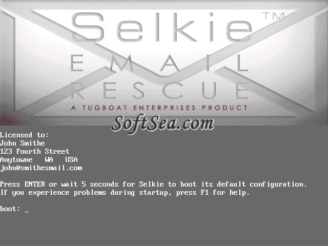 Selkie Email Rescue Screenshot