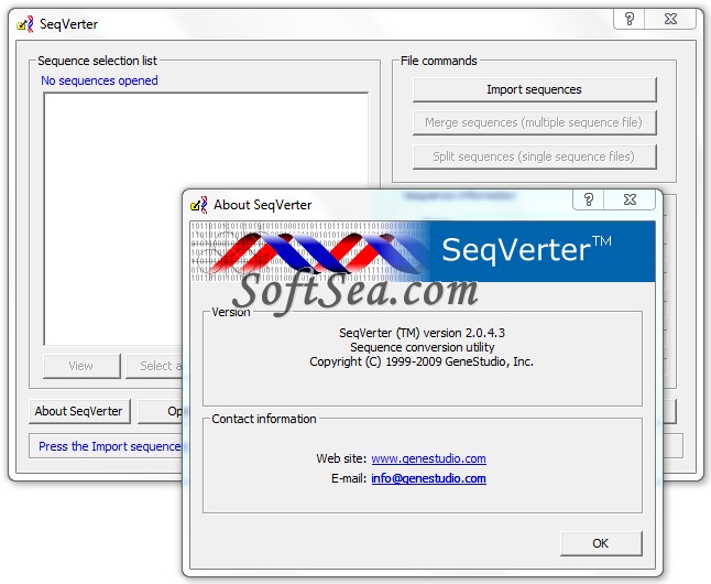 SeqVerter Screenshot