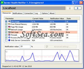 Server Health Notifier Screenshot