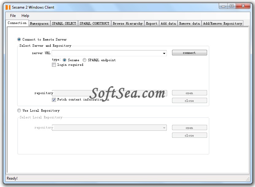 Sesame 2 Windows Client Screenshot