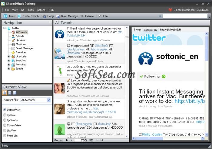 SharedMinds Desktop Screenshot