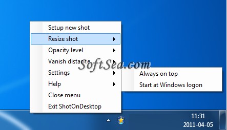 ShotOnDesktop Screenshot