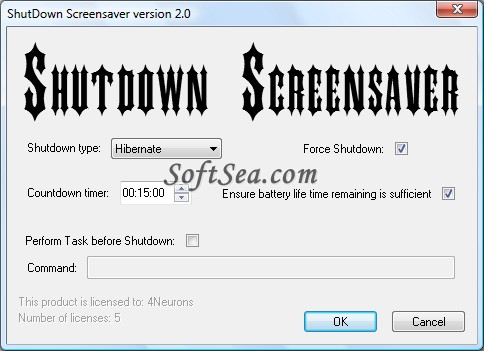 Shutdown Screensaver Screenshot