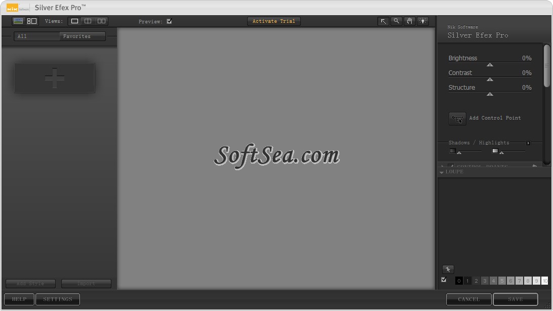 Silver Efex Pro for Lightroom Screenshot