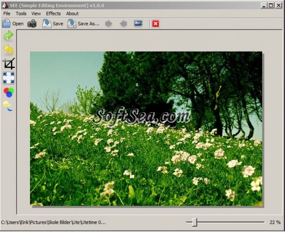 Simple Editing Environment Screenshot