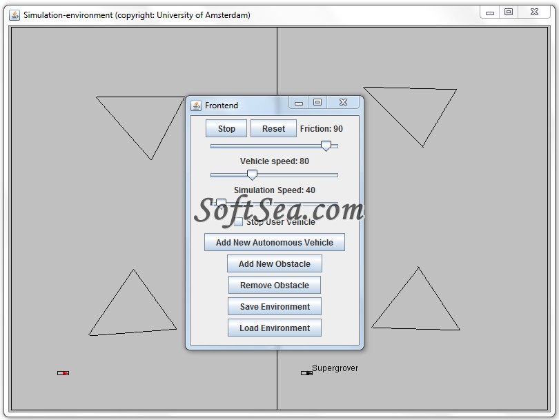 Simulation Environment Screenshot