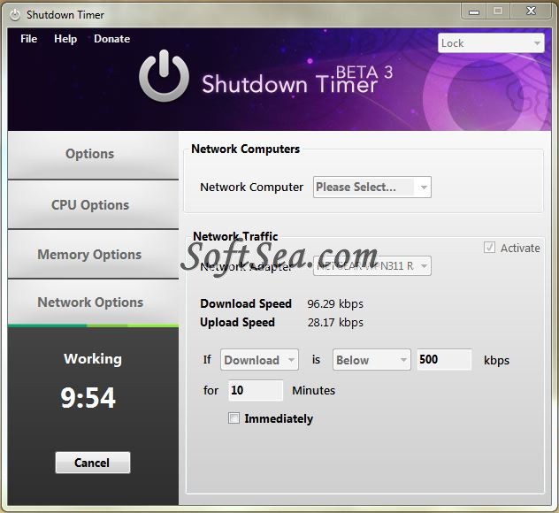 Sinvise Shutdown Timer Screenshot